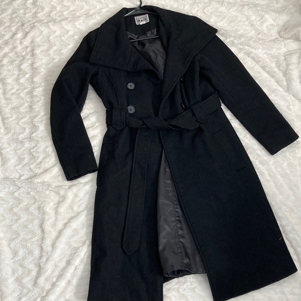Converse Black Trench Coat for Women
